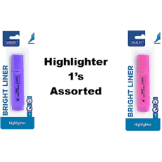 Marlin Bright Liner Highlighter  - Assorted 1's